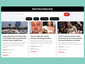 Real-Time News App Source Code