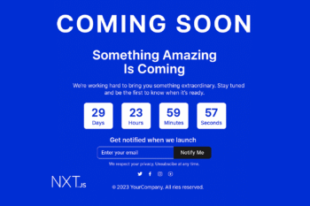 Coming Soon Website Template Source Code