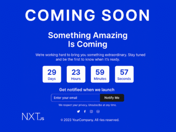 Coming Soon Website Template Source Code