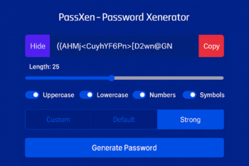 PassXen - Password Generator Tool