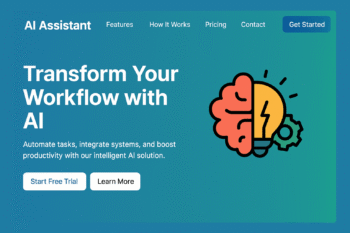 AI Startup Landing Page HTML Website Template Source Code