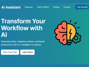 AI Startup Landing Page HTML Website Template Source Code
