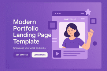 Modern Portfolio Landing Page HTML Template