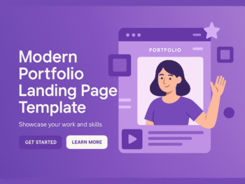 Modern Portfolio Landing Page HTML Template