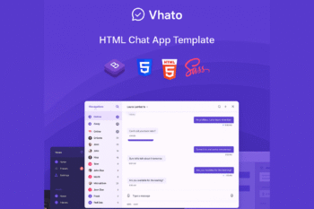 Vhato - Chat & Messaging Website Template Source Code