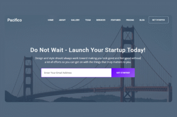 Pacifico - HTML Landing Page Template