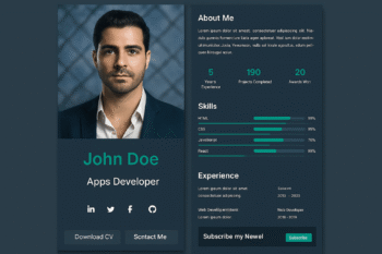 DarkCV – HTML CV Resume Template