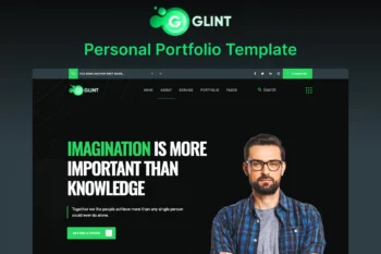 Glint – Portfolio Website Landing Page Template Source Code