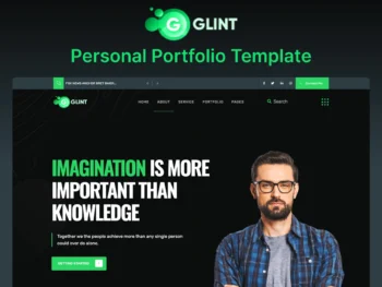 Glint – Portfolio Website Landing Page Template Source Code