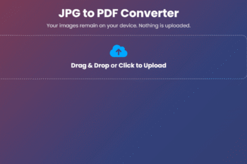 JPG To PDF Converter Web Tool Source Code – HappyCodex