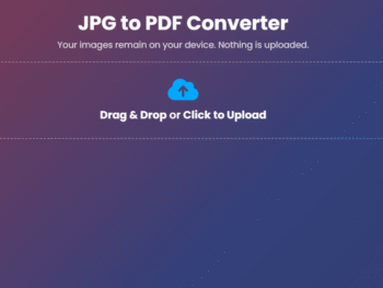 JPG To PDF Converter Web Tool Source Code – HappyCodex