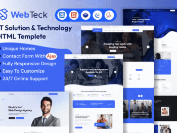 Webteck – IT Solution and Technology HTML Website Template