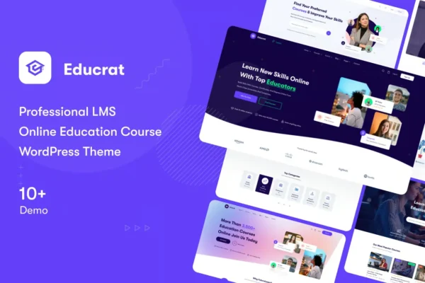 Educrat – Premium Online Course Education Theme for WordPress