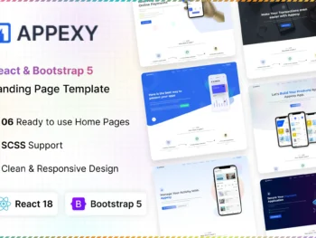 Appexy – React Landing Page Web Template