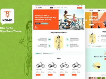 Bike Rental Shop WordPress Theme (Pro Version)