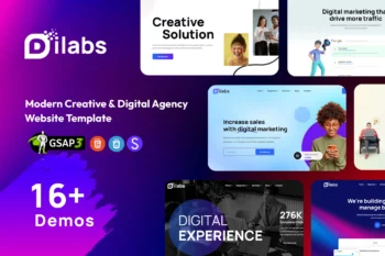 Creative Digital Agency Website Template