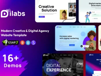 Creative Digital Agency Website Template