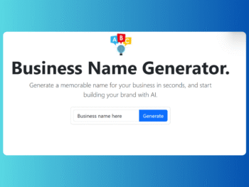 Business Name Generator Tool Using HTML, CSS and JavaScript