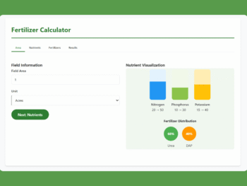 AgriCalc – Precision Fertilizer Calculator Using JavaScript