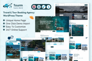 Travel Agency WordPress Theme (Pro Version)