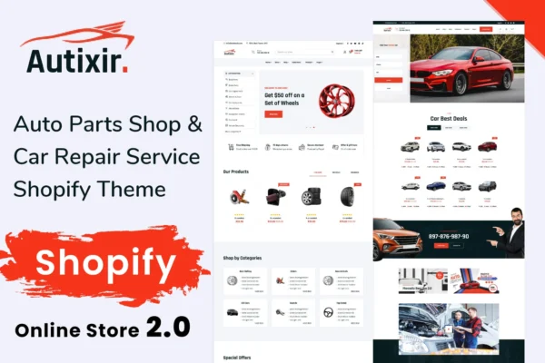 Premium Auto Parts Shop Shopify Theme – HappyCodex