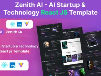 HappyCodex 30 AI Startup & Technology React JS Website Template