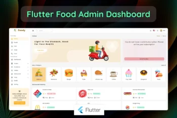 Food Admin Dashboard Flutter Template