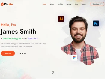 Personal Portfolio React Nextjs Landing Page Template