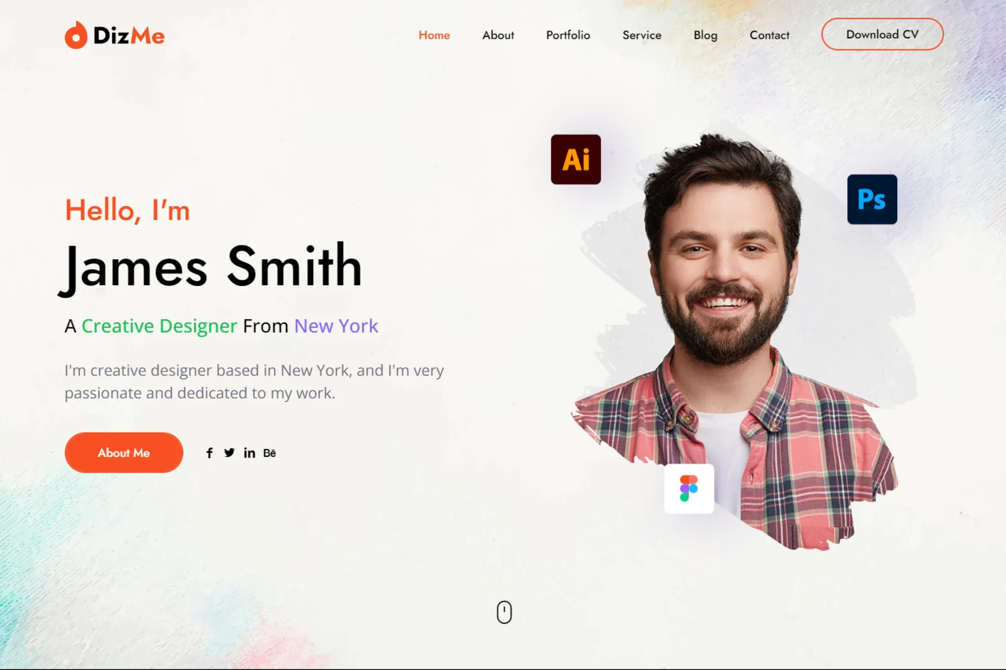 Personal Portfolio React Nextjs Landing Page Template 1 Personal Portfolio React Nextjs Landing Page Template