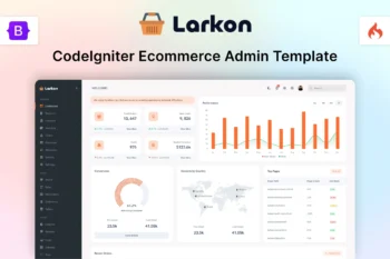 Codeigniter Ecommerce Management Admin Dashboard Template