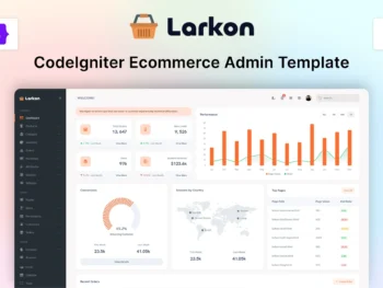 Codeigniter Ecommerce Management Admin Dashboard Template