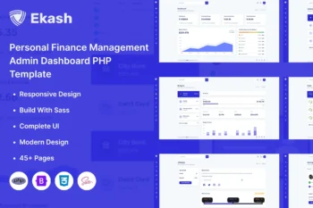 Personal Finance Management Admin Dashboard Template