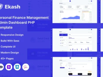 Personal Finance Management Admin Dashboard Template