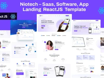 Saas, Software, App ReactJS Website Template