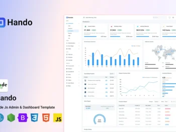 Hando - NodeJs Admin Dashboard Template
