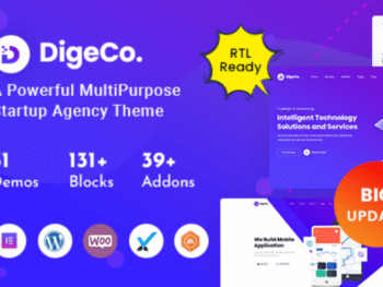 Digeco Startup Agency WordPress Theme Pro (v2.2.1)